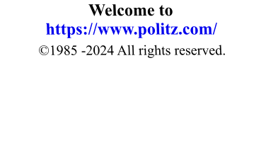 Welcome to https://www.politz.com/ ©1985 -2024 All rights reserved.